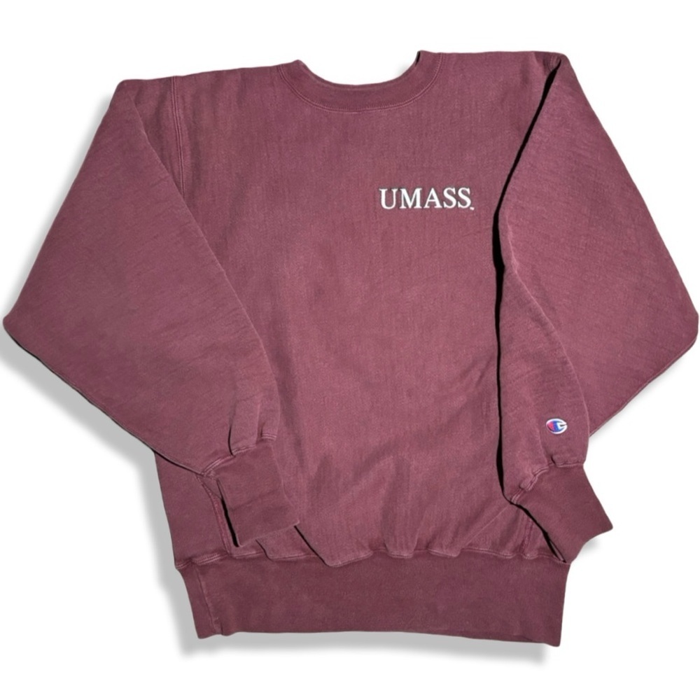 Vintage 90s Champion Reverse Weave University Of Massachusetts Sweatshirt
